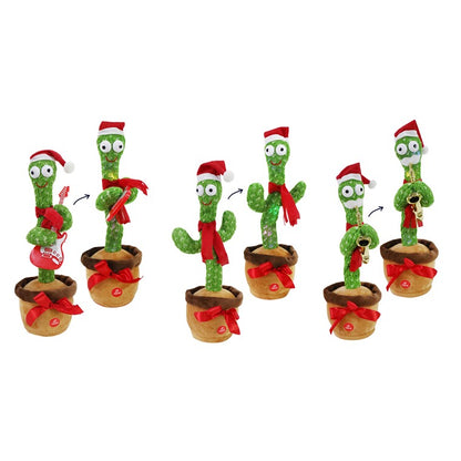 Sing N Twirl Christmas Cactus, Assorted, 34cm