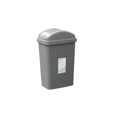 Slimline Swing Bin, Grey, 55L