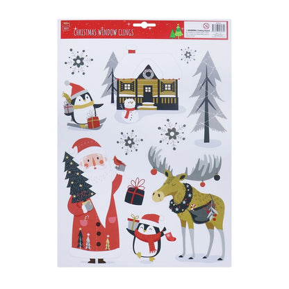 Christmas Window Clings, Assorted