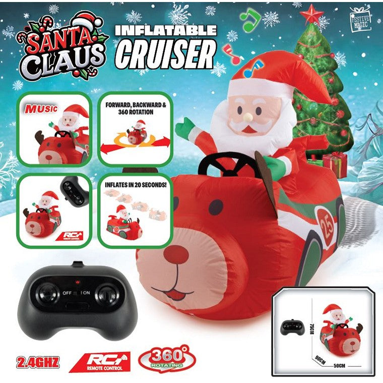 R/C Musical Santa Reindeer Race Car