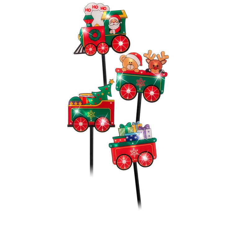 Solar Santa Path Lights, Assorted