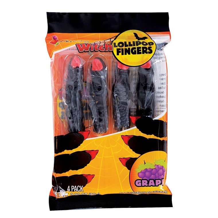 Halloween Witches &  Zombie Fingers, Asstd, 4pk