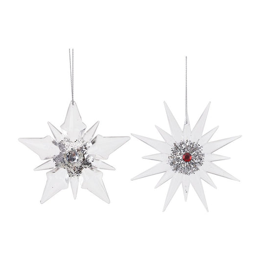 Acrylic Snowflake Ornament, Assorted