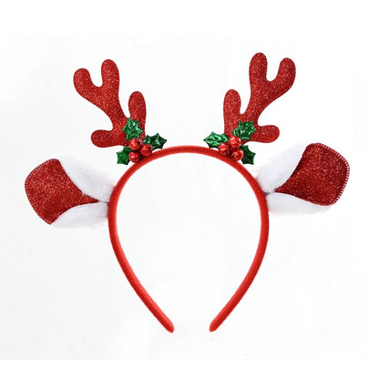Headband Holly Bells, Assorted