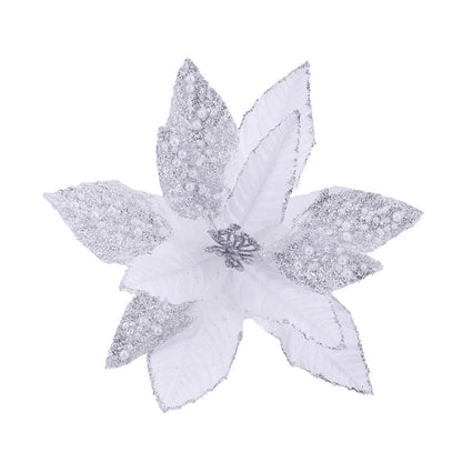 Pale Pearl Poinsettia Stem, Assorted