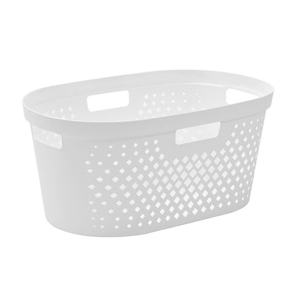 Diamond Laundry Basket, 40L, Asstd