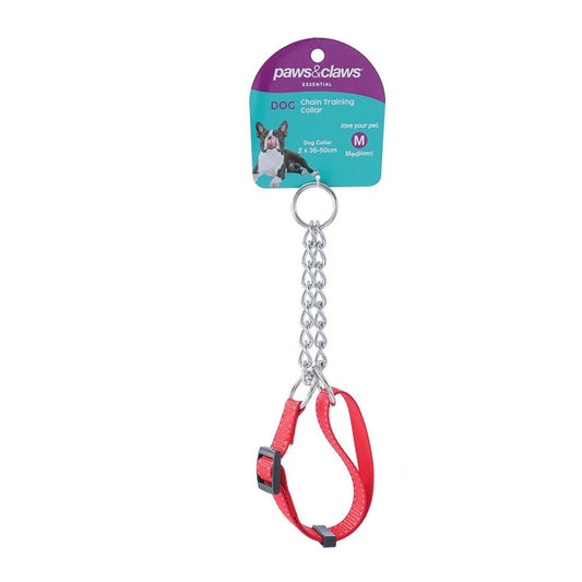 Chain Training Collar Medium, 3 Asstd Colours