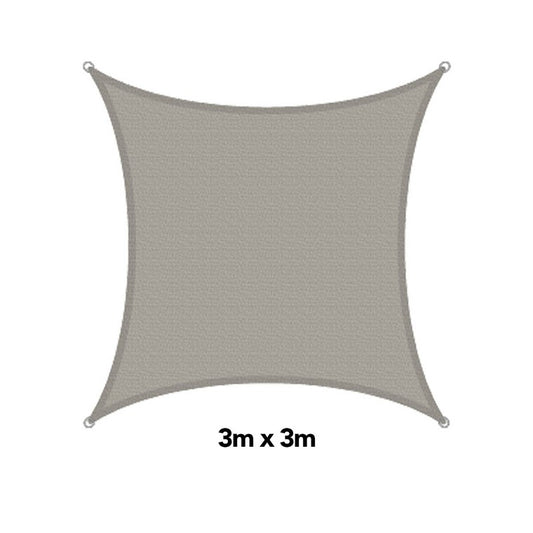 H&G Shade Sail Square Sandstone, 3x3m