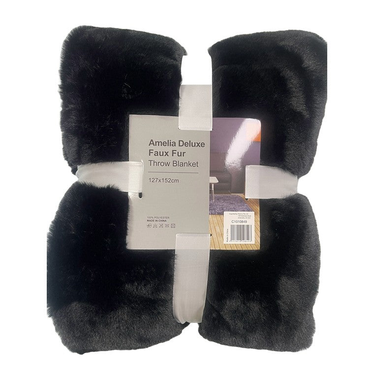 Amelia Deluxe Throw Blanket, Asstd