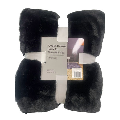 Amelia Deluxe Throw Blanket, Asstd